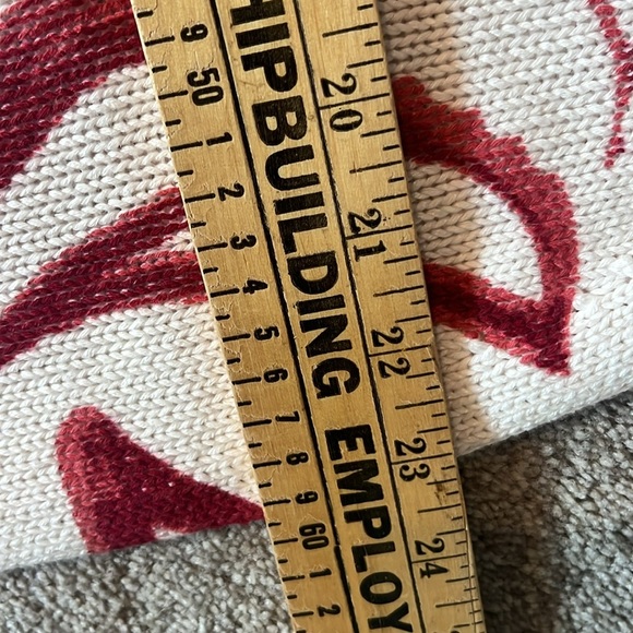 Chico's Tropical Print Linen Blend Knit Short Sleeve Sweater Size S - Picture 7 of 8